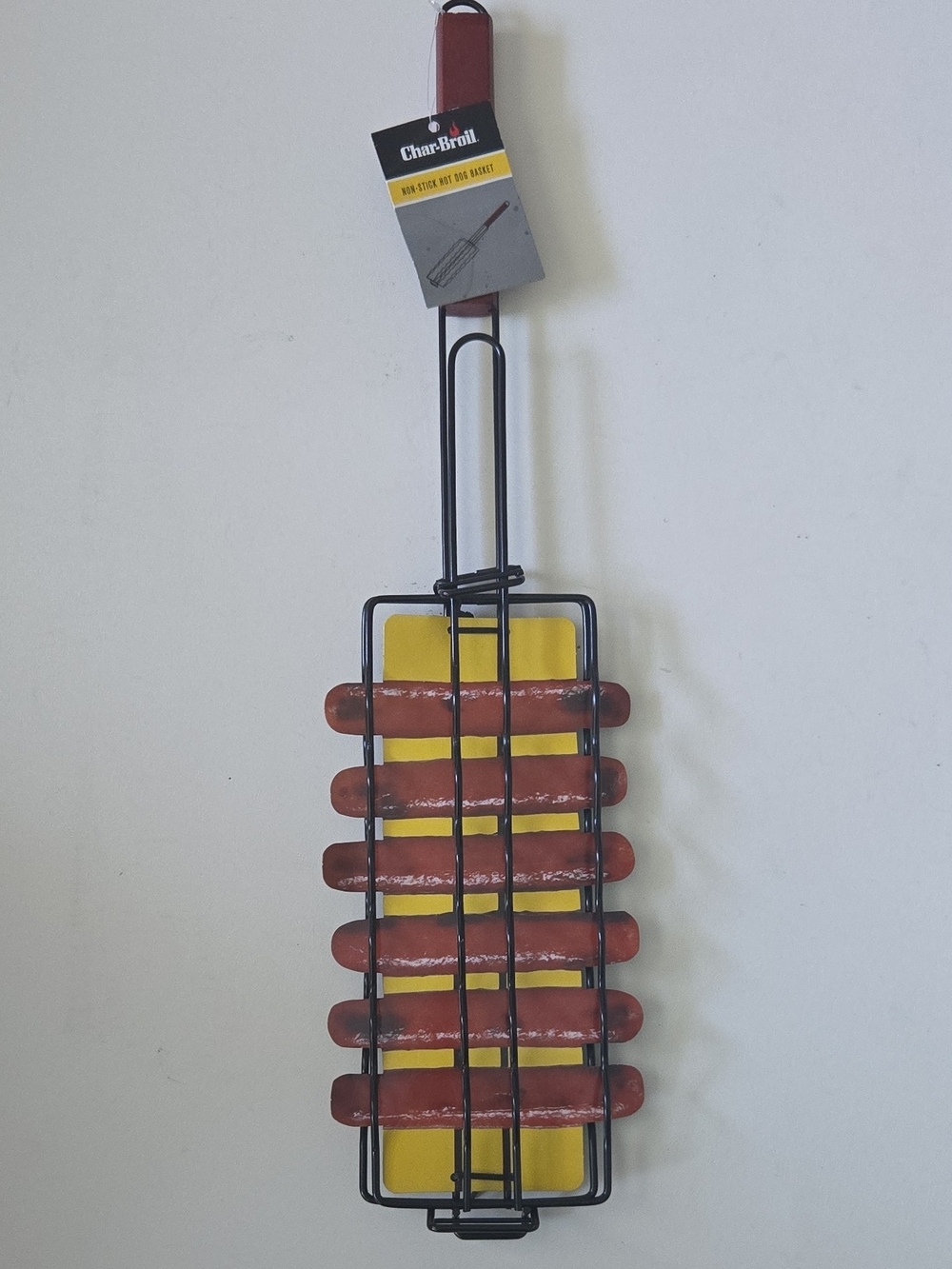 Char-Broil Red Hot Dog Grill Basket - 8-Slot BBQ Tool